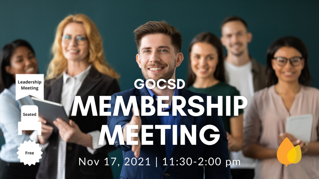 GOCSD Membership Meeting Nov 17