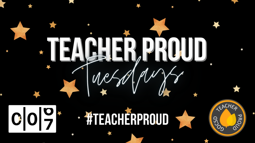Teacher Proud Tuesday #TeacherProud 1 Week away