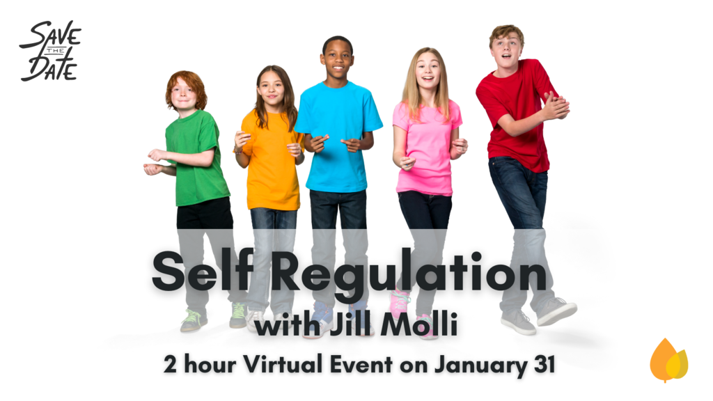 Self Regulation with Jill Molli 2 hour virtual event on Jan 31