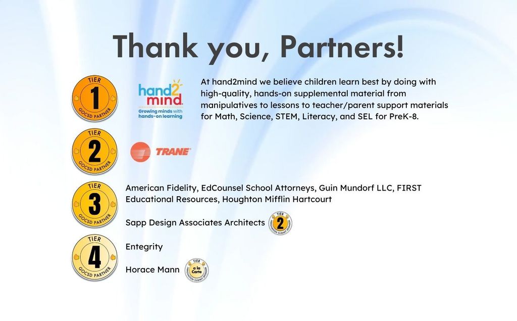 Thank you Partners!