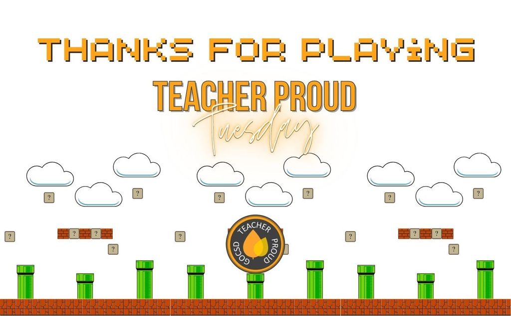 Teacher Proud Tuesday Thank You